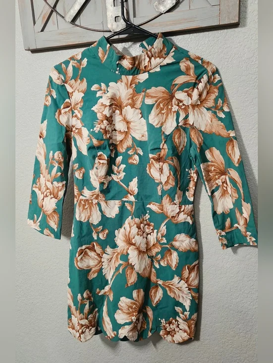 Maeve By Anthropologie Mock-Neck Shift Mini Dress  Size 4 EUC - Picture 4 of 9